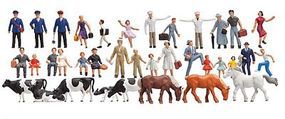 Faller Beginner's Figure Set (36) HO Scale Model Railroad Figure #153007 Faller Beginner's Figure Set (36) HO Scale Model Railroad Figure #153007