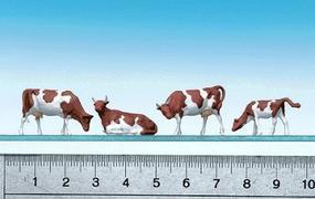 Faller Brown Spotted Cows HO Scale Model Railroad Figure #154004 Faller Brown Spotted Cows HO Scale Model Railroad Figure #154004