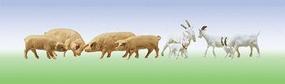 Faller 8 Goats & 7 Pigs HO Scale Model Railroad Figure #154008 Faller 8 Goats & 7 Pigs HO Scale Model Railroad Figure #154008