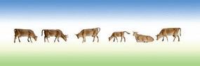 Faller Mountain Cattle (6) HO Scale Model Railroad Figure #154011 Faller Mountain Cattle (6) HO Scale Model Railroad Figure #154011