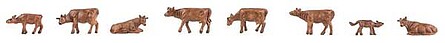 Faller Swiss Brown Cattle - N-Scale