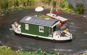 Faller House Boat Kit HO Scale Model Railroad Vehicle/Building #161460 Faller House Boat Kit HO Scale Model Railroad Vehicle/Building #161460