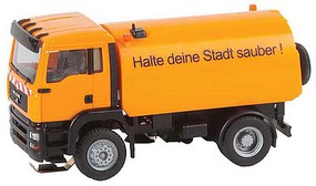 Faller 2000-2006 MAN TGA Street Sweeper Car System Orange, German Lettering Faller 2000-2006 MAN TGA Street Sweeper Car System Orange, German Lettering