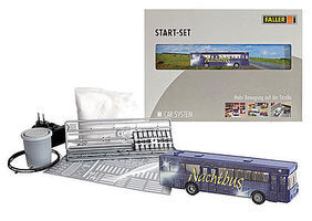 Faller CS Start Set Night Bus HO Scale Model Railroad Road Accessory #161499 Faller CS Start Set Night Bus HO Scale Model Railroad Road Accessory #161499