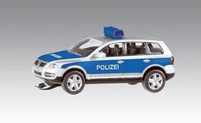 Faller Volkswagen Touareg Police Car w/Flashing Light (Wiking) HO Scale Model Vehicle #161543 Faller Volkswagen Touareg Police Car w/Flashing Light (Wiking) HO Scale Model Vehicle #161543