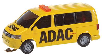 Faller Volkswagen T5 Van ADAC (yellow, black) HO Scale Model Railroad Vehicle #161586