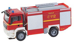 Faller MAN TGS TLF Fire Engine Car System Fire Department (red, white, yellow, German Lettering) Faller MAN TGS TLF Fire Engine Car System Fire Department (red, white, yellow, German Lettering)