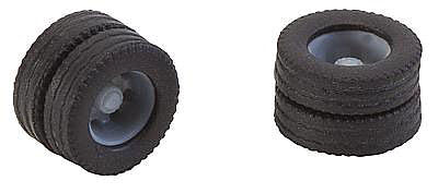 Faller Dually Truck Tires & Rims (2) HO Scale Model Railroad Vehicle Accessory #163111