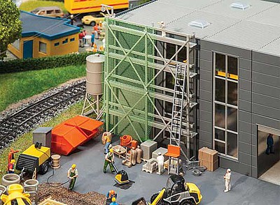 Faller Construction Site Detail Set Kit HO Scale Model Railroad Building Accessory #180345