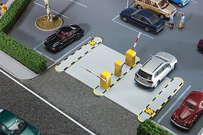 Faller Automated Parking Lot Entrance/Exit Gate Kit HO Scale Model Railroad Accessory #180371