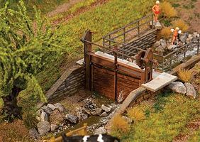 Faller Hand-Crank Stream Dam Kit HO Scale Model Railroad Building Accessory #180390 Faller Hand-Crank Stream Dam Kit HO Scale Model Railroad Building Accessory #180390