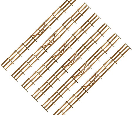 Faller Bonanza Fence Kit HO Scale Model Railroad Accessory #180408