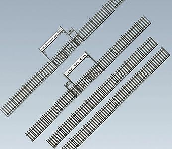 Faller Iron Fence with Gate Kit HO Scale Model Railroad Building Accessory #180412