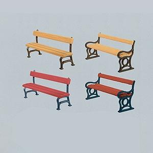 Faller Park Benches HO Scale Model Railroad Building Accessory #180443