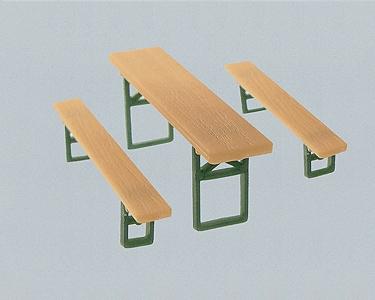 Faller 20 Beer Tables & 40 Beer Benches HO Scale Model Railroad Building Accessory #180444
