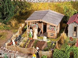 Faller Garden with Large Garden House Kit HO Scale Model Railroad Building #180493 Faller Garden with Large Garden House Kit HO Scale Model Railroad Building #180493