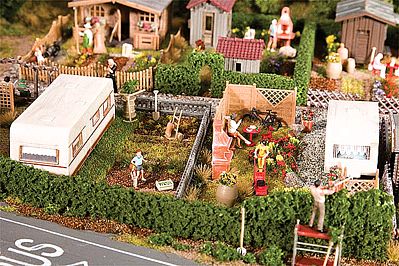HO FALLER Two Trailer Park Gardens With Trailers Building Kit # 180495 for sale online 