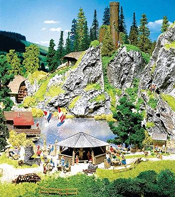 Faller Barbecue Site Scene HO Scale Model Railroad Building Accessory #180575