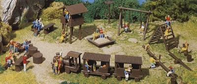 Faller Adventure Playground Kit HO Scale Model Railroad Building Accessory #180577