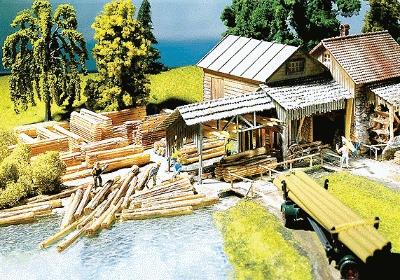 Faller Lumber Assortment HO Scale Model Railroad Building Accessory #180589