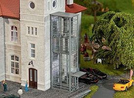 Faller Modern Elevators Kit HO Scale Model Railroad Building Accessory #180609 Faller Modern Elevators Kit HO Scale Model Railroad Building Accessory #180609