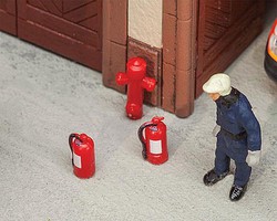 Faller 6 Extinguishers/2 Hydrant Faller 6 Extinguishers/2 Hydrant