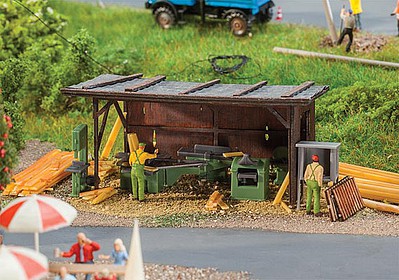 Faller Woodworking Machinery Set HO Scale Model Railroad Building Accessory #180961