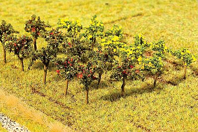 Faller Various Colors Fruit Trees on Trellises (12) Model Railroad Tree #181253