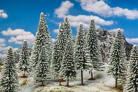 Faller Snow-Covered Fir Trees (18) Model Railroad Tree #181580