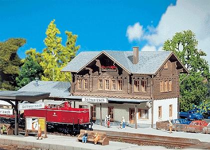 Faller Schwarzbach Station N Scale Model Railroad Building #212108