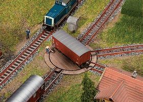 Faller Wood-Deck Freight Car Turntable w/Servo Drive Kit N Scale Model Railroad Accessory #222114 Faller Wood-Deck Freight Car Turntable w/Servo Drive Kit N Scale Model Railroad Accessory #222114