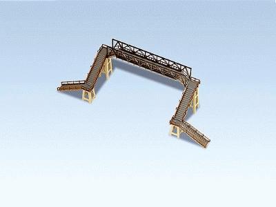 Faller Concrete Footbridge Kit N Scale Model Railroad Bridge #222151