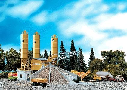 Faller Concrete Mixing Plant - Assembled Painted/Weathered - N-Scale