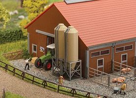 Faller Silage/Fodder Silos Kit N Scale Model Railroad Building Accessory #222214 Faller Silage/Fodder Silos Kit N Scale Model Railroad Building Accessory #222214