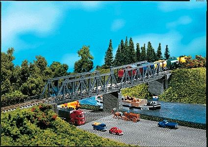 Faller 2 Box Girder Bridges with Annexed Walkway N Scale Model Railroad Building #222578