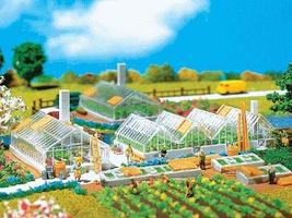 Faller Greenhouse Set N Scale Model Railroad Building #232225 Faller Greenhouse Set N Scale Model Railroad Building #232225