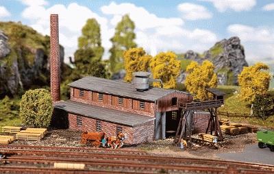 Faller Wood Plant Kit N Scale Model Railroad Building #232247