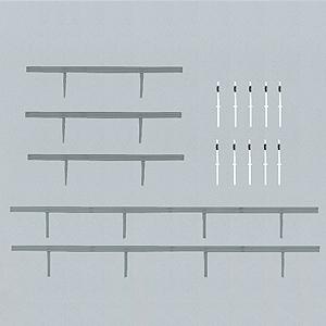 Faller Crash Barriers & 40 Marker Posts N Scale Model Railroad Accessory #272452