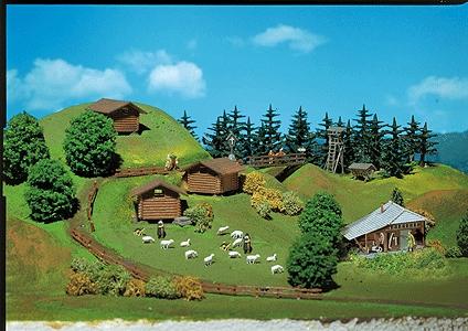 Faller Lodge with Raised Hide N Scale Model Railroad Building #272532