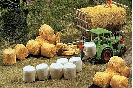 Faller Silo & Straw Bales N Scale Model Railroad Building Accessory #272562