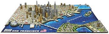 4D-Cityscape San Francisco, USA 4D Cityscape Timeline Puzzle (1130+pcs) Jigsaw Puzzle Over 1000 Piec #40044