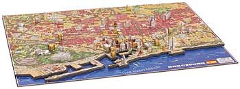 4D-Cityscape Barcelona, Spain 4D Cityscape Timeline Puzzle (1100+pcs) Jigsaw Puzzle Over 1000 Piece #40050