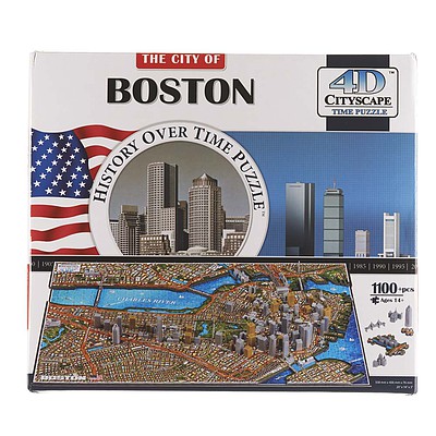 4D-Cityscape Boston USA 3D Jigsaw Puzzle #40080