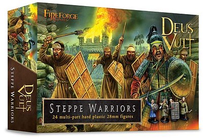 Fireforge 28mm Deus Vult Steppe Warriors (24) Plastic Model Fantasy Figure Kit #g8
