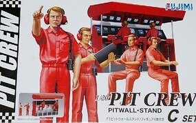 Fujimi Pit Crew with Pitwall Stand Plastic Model Diorama 1/24 Scale #11332