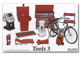 Fujimi Garage Tools Set #3 Plastic Model Vehicle Accessory Set 1/24 Scale #11373
