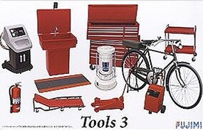 Fujimi Garage Tools Set #3 Plastic Model Vehicle Accessory Set 1/24 Scale #11373