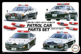 Fujimi Police Car Parts Set Plastic Model Vehicle Accessory Kit 1/24 Scale #11646