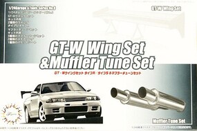 Fujimi GT-W Wing Set & Muffler Tune Set Plastic Model Vehicle Accessory Kit 1/24 Scale #11663