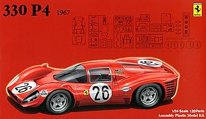 Fujimi 1967 Ferrari 330P4 Race Car Plastic Model Car Kit 1/24 Scale #12575
